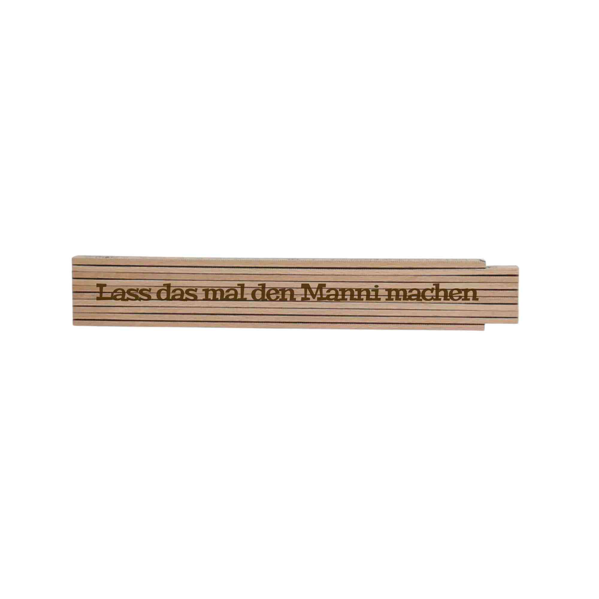 Zollstock mit Namen oder Spruch StadtLandHolz